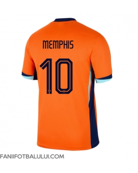 Țările de Jos Memphis Depay #10 Tricou Fotbal Replică European 2024 Barbati Acasa